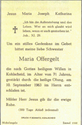 Johanna und Maria Offergelt