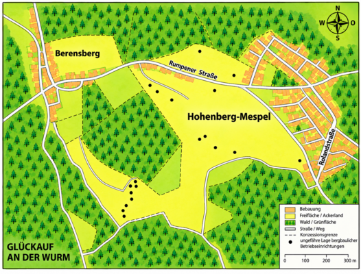 Die frühen Gruben im Raum Rumpen